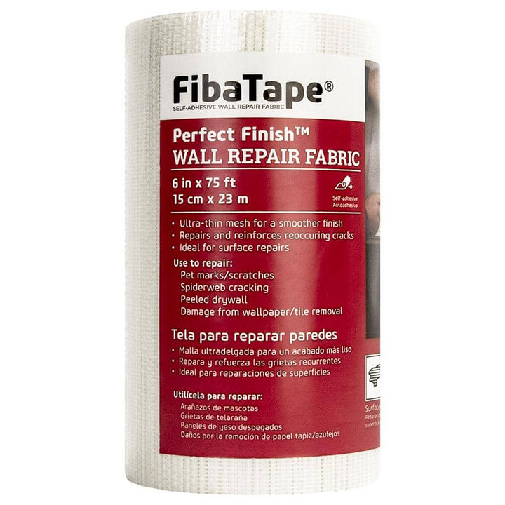 Saint-Gobain ADFORS FibaTape Perfect Finish 6 in. x 75 ft. Self-Adhesive Wall Repair Fabric