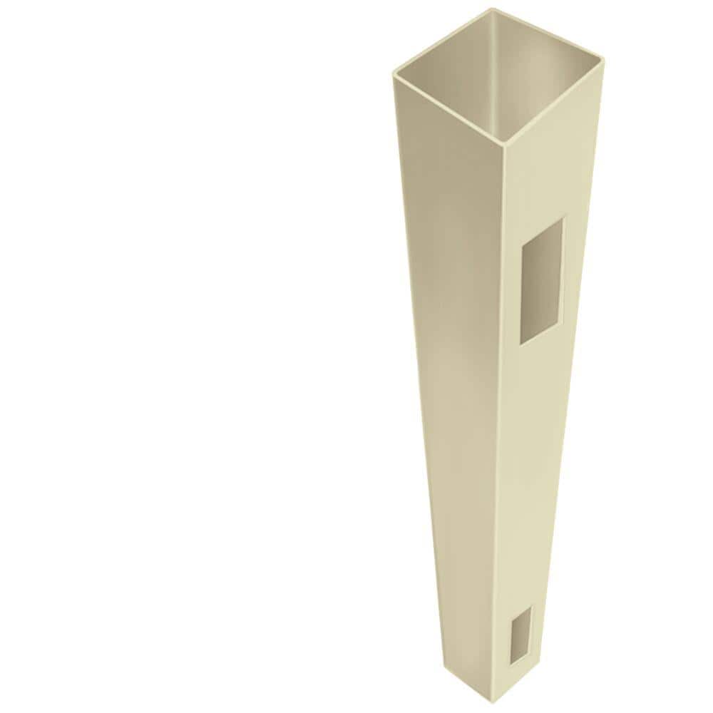 Barrette Outdoor Living 5 in. x 5 in. x 7 ft. Sand Vinyl Fence End/Gate Post (B)
