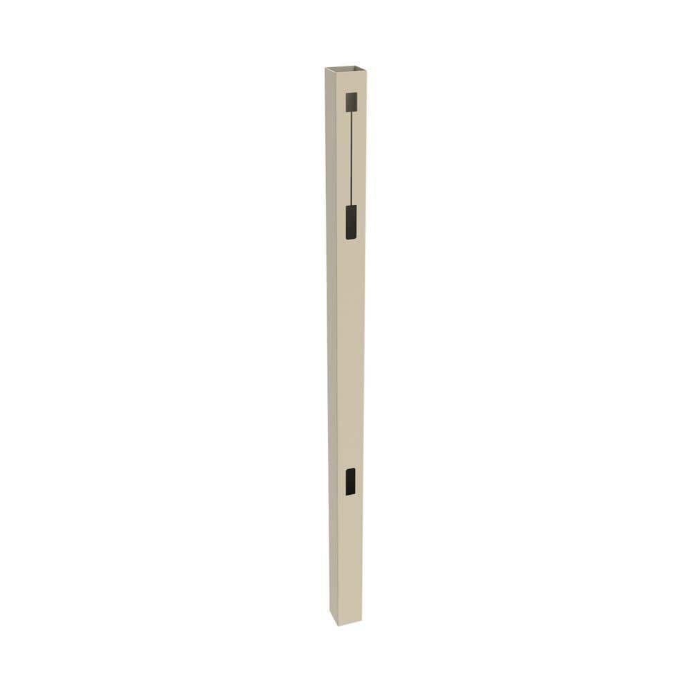 Barrette Outdoor Living 5 in. x 5 in. x 8-1/2 ft. Sand Vinyl Fence End Post