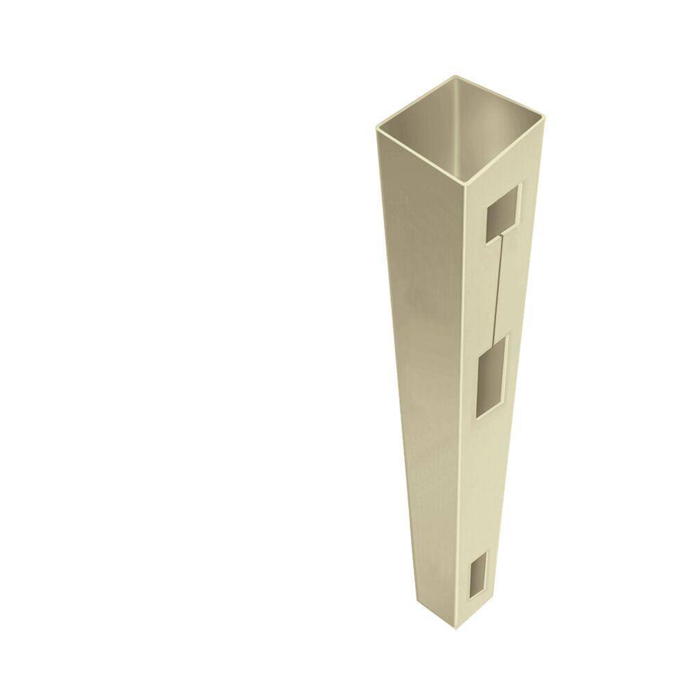 Barrette Outdoor Living 5 in. x 5 in. x 8-1/2 ft. Sand Vinyl Fence End Post