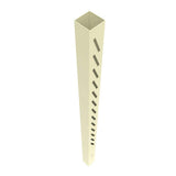 Barrette Outdoor Living Louvered Vinyl Fence Post, 5x5x102 in, Sand Line