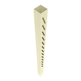 Barrette Outdoor Living Louvered Sand Vinyl Fence Post - Right End/Gate, 5x5x102 in.