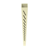 Barrette Outdoor Living Louvered Sand 5 in. x 5 in. x 102 in. Right End/Gate Vinyl Fence Post