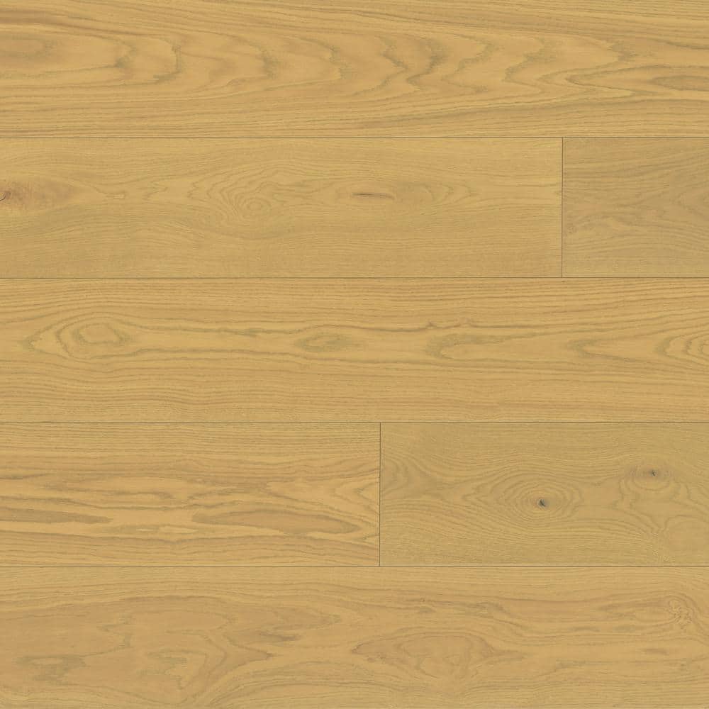 Bedrosians Laguna French Oak Sand 0.16 in. T x 9.5 in. W Click-Lock Wire Brushed Engineered Hardwood Flooring (28.41 sq. ft./ctn)