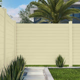 Louvered 6 in. x 6 in. Sand Vinyl Pyramid Fence Post Top