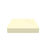 Louvered 6 in. x 6 in. Sand Vinyl Pyramid Fence Post Top