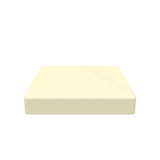 Louvered 6 in. x 6 in. Sand Vinyl Pyramid Fence Post Top