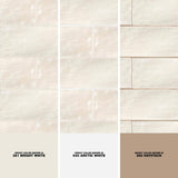 Ivy Hill Tile Amagansett Cream 2 in. x 8 in. 9 mm Satin Ceramic Wall Tile (5.38 sq. ft. / case)