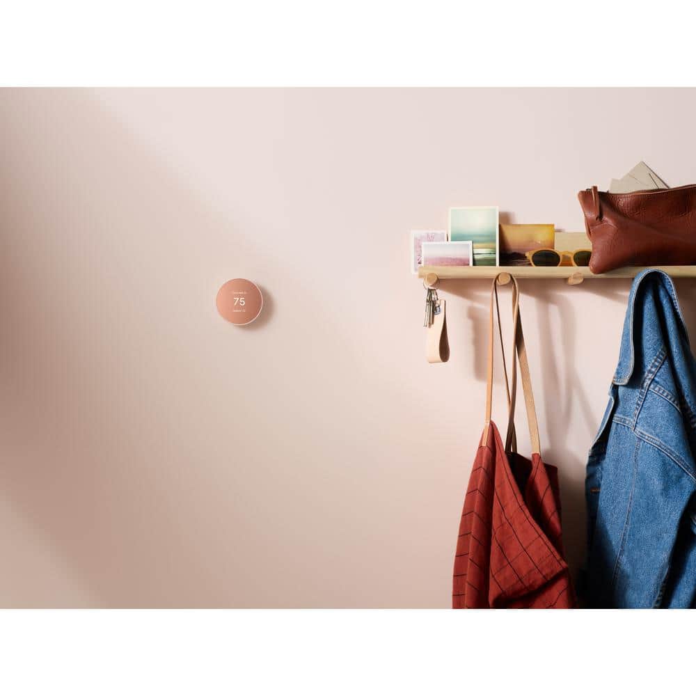 Google Nest Thermostat - Smart Programmable Wi-Fi Thermostat - Sand
