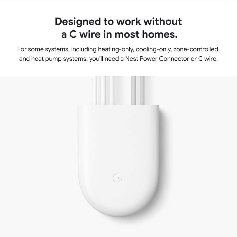 Google Nest Thermostat - Smart Programmable Wi-Fi Thermostat - Sand