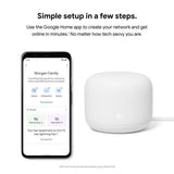 Google Nest Wifi - Mesh Router AC2200 and 1 Point with Google Assistant - 2 Pack - Sand