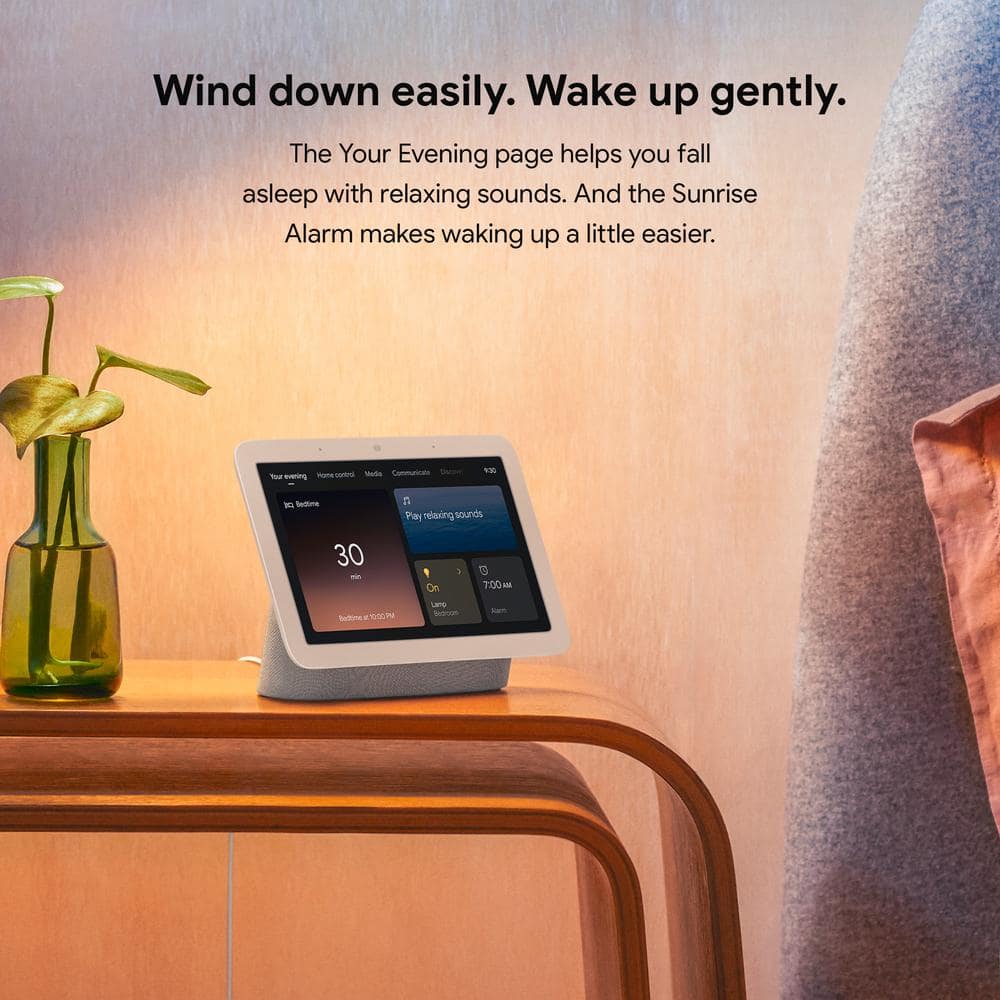 Google Nest Hub 2nd Gen - Smart Home Speaker and 7 in. Display with Google Assistant - Sand