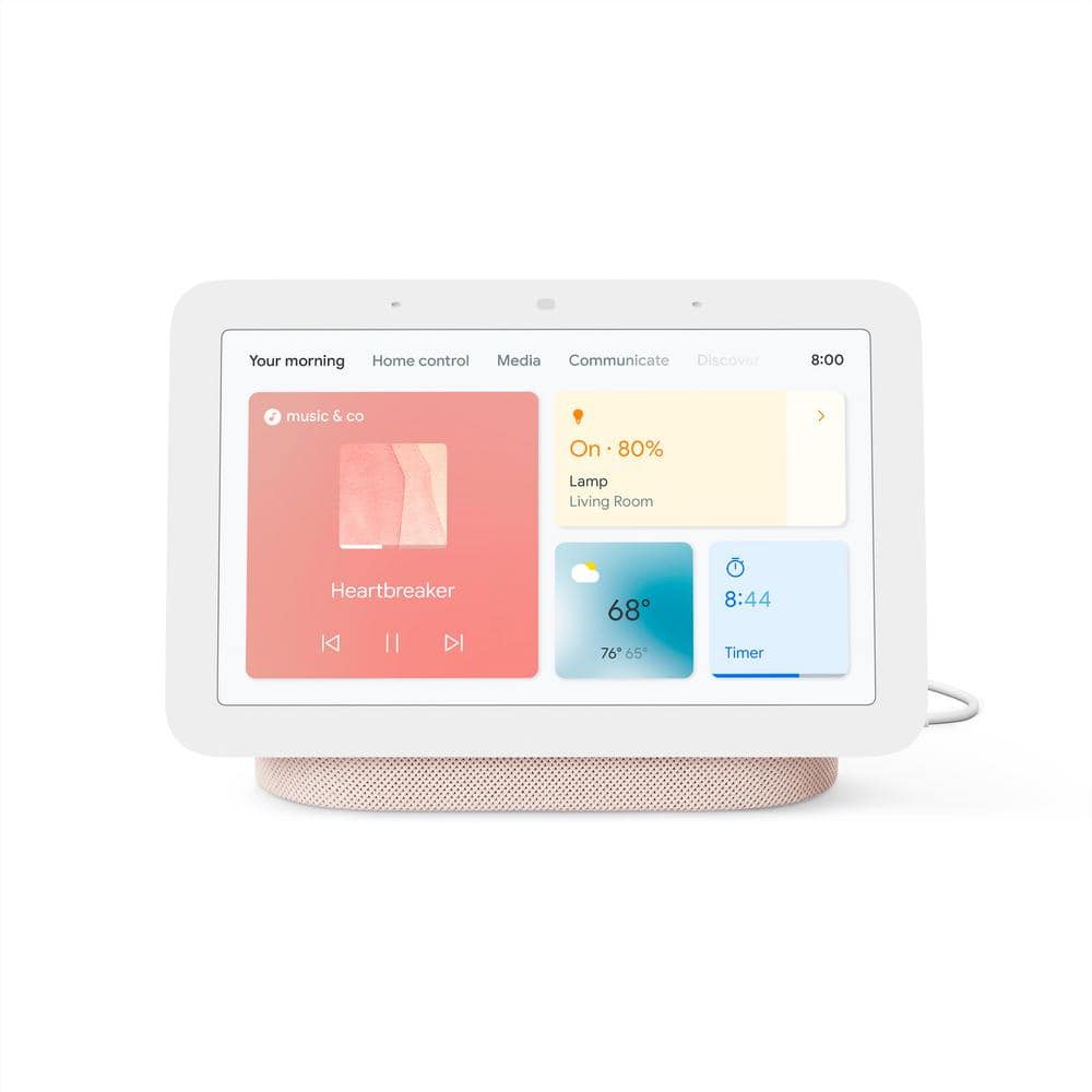 Google Nest Hub 2nd Gen - Smart Home Speaker and 7 in. Display with Google Assistant - Sand