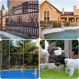 6 ft. x 50 ft. Privacy Screen Fence Heavy-Duty Protective Covering Mesh Fencing for Patio Lawn Garden Balcony Sand