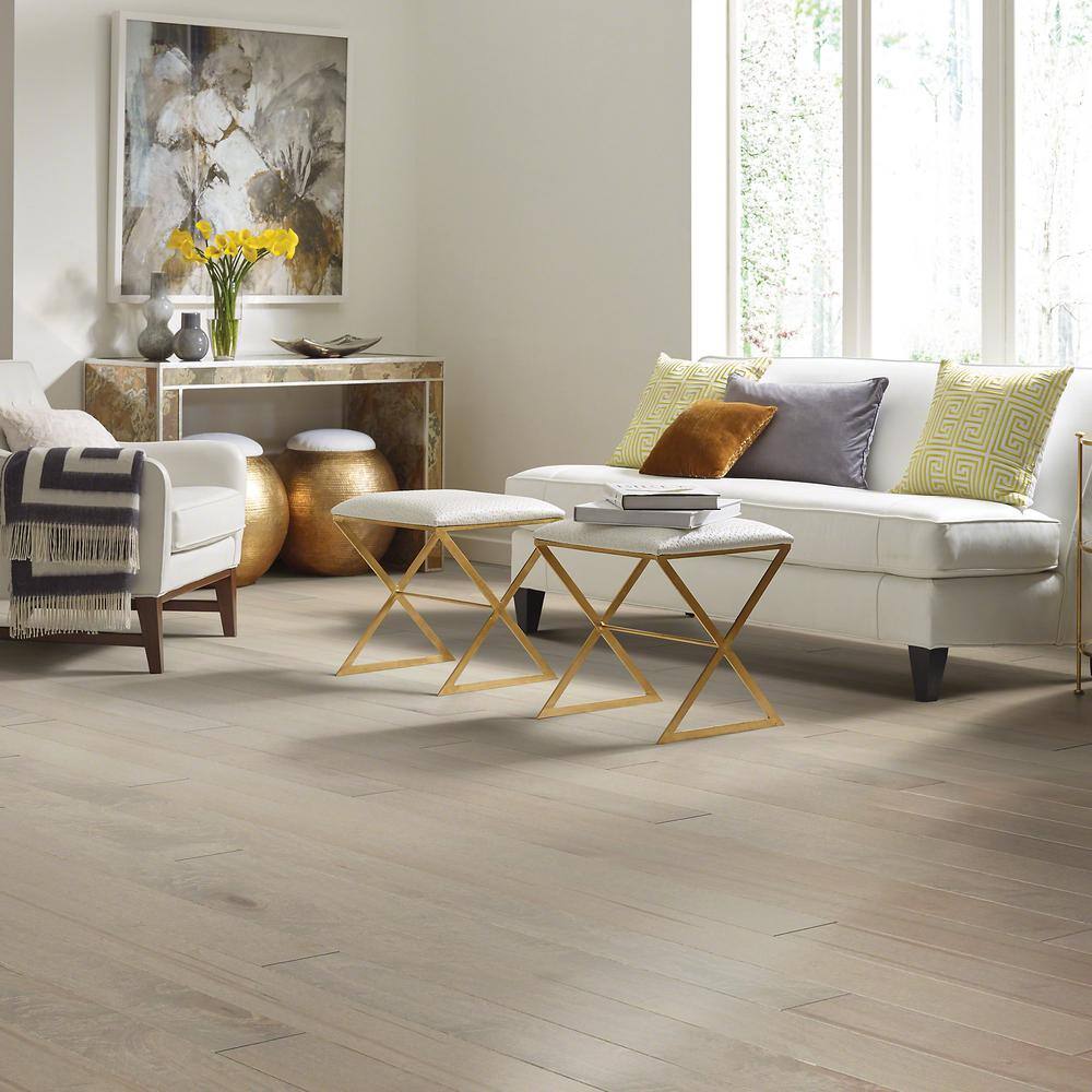 Shaw Opulent Sand Maple 3/8 In. T X 5 in. W Tongue and Groove Smooth Engineered Hardwood Flooring (23.66 sq.ft./case)