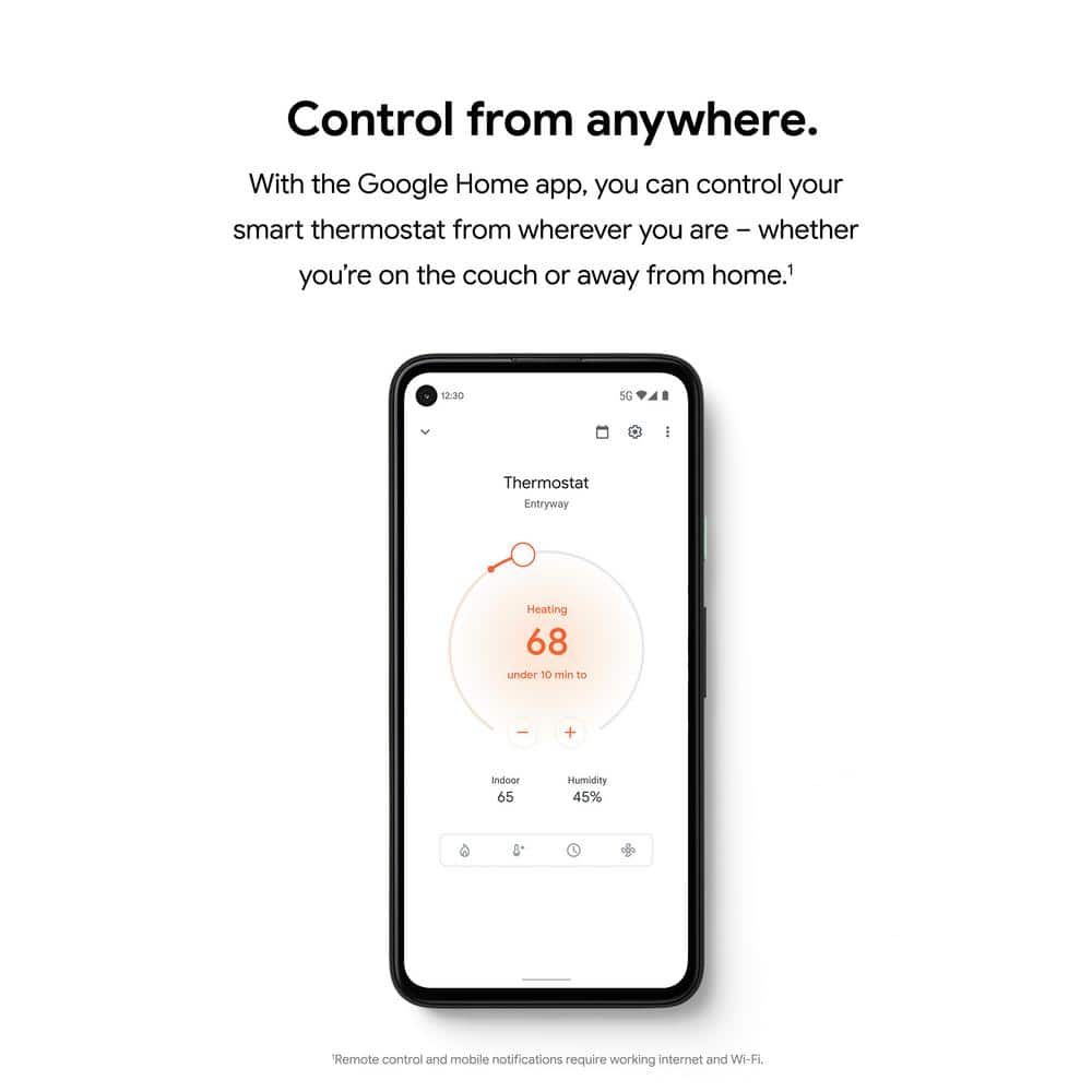 Google Nest Thermostat - Smart Programmable Wi-Fi Thermostat Sand + Nest Thermostat Trim Kit Shell