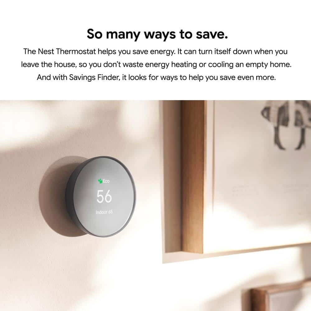 Google Nest Thermostat - Smart Programmable Wi-Fi Thermostat Sand + Nest Thermostat Trim Kit Shell