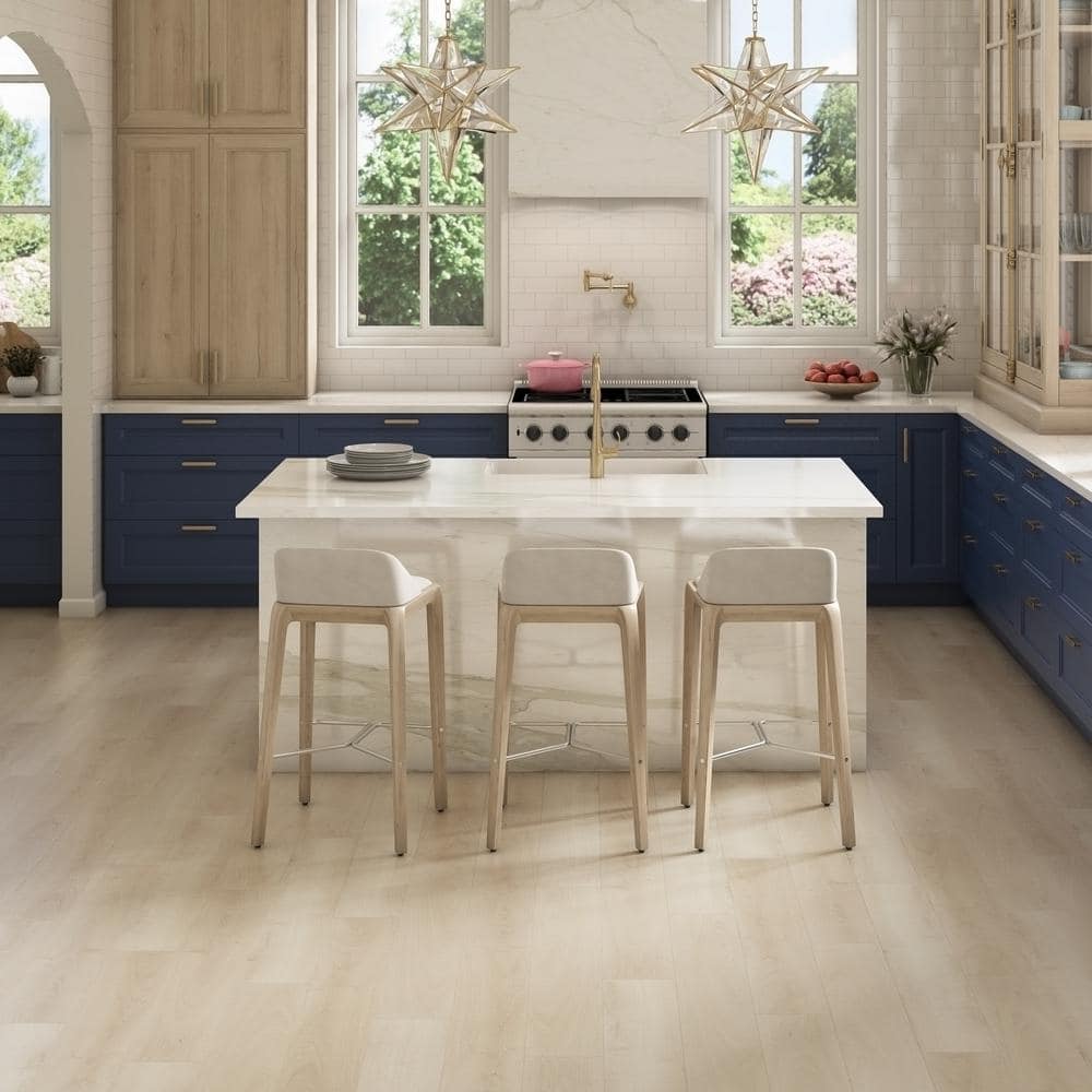 DuraDecor Liz Marie's Sand Tropez 20 MIL x 7 in. W x 48 in. L Click Lock Waterproof Luxury Vinyl Plank Flooring (23.2 sqft/case)