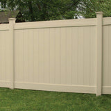 Veranda Linden 5 in. x 5 in. x 9 ft. Sand Vinyl Routed Fence Line Post