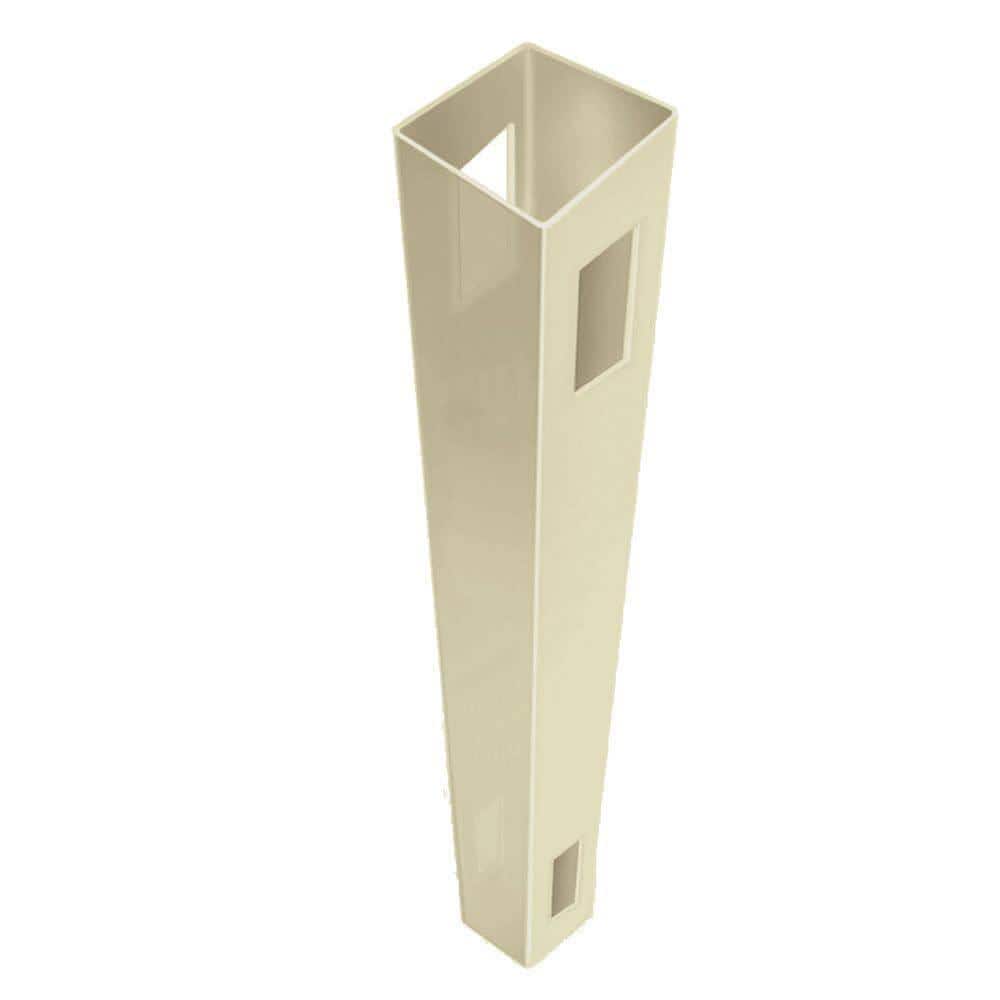 Veranda Linden 5 in. x 5 in. x 9 ft. Sand Vinyl Routed Fence Line Post