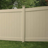 Veranda Linden 5 in. x 5 in. x 9 ft. Sand Vinyl Routed Fence Line Post