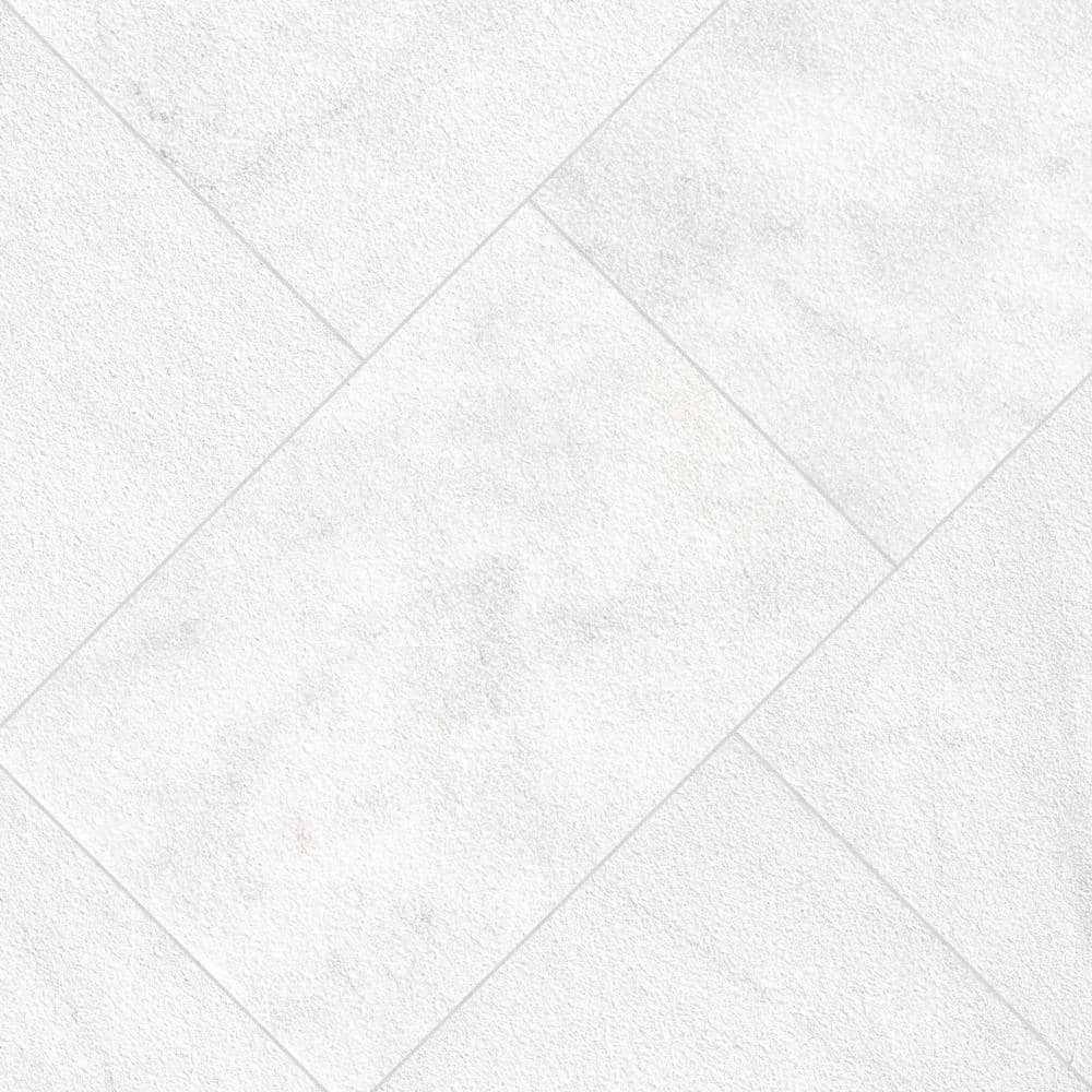 MSI Crystal White 3 cm. x 16 in. x 24 in. Sandblast Marble Paver Tile (159.6 sq. ft./Pallet)