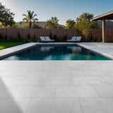 MSI Crystal White 3 cm. x 16 in. x 24 in. Sandblast Marble Paver Tile (159.6 sq. ft./Pallet)