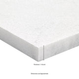 MSI Crystal White 3 cm. x 16 in. x 24 in. Sandblast Marble Paver Tile (159.6 sq. ft./Pallet)