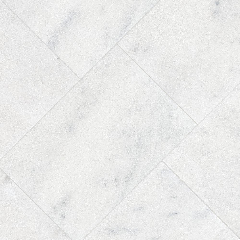 MSI Sierra White 3 cm. x 16 in. x 24 in. Sandblast Marble Paver Tile (159.6 sq. ft./Pallet)