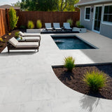MSI Sierra White 3 cm. x 16 in. x 24 in. Sandblast Marble Paver Tile (159.6 sq. ft./Pallet)