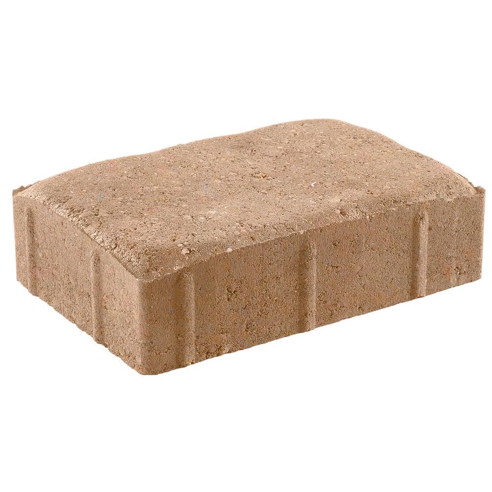 Pavestone Plaza Rec 8.25 in. L x 5.51 in. W x 2.36 in. H Sandstone Concrete Paver (300-Pieces/95 sq. ft./Pallet)