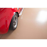 G-Floor Rib 7.5 ft x 17 ft Sandstone Vinyl Garage Flooring Cover and Protector