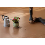 G-Floor Rib 7.5 ft x 17 ft Sandstone Vinyl Garage Flooring Cover and Protector