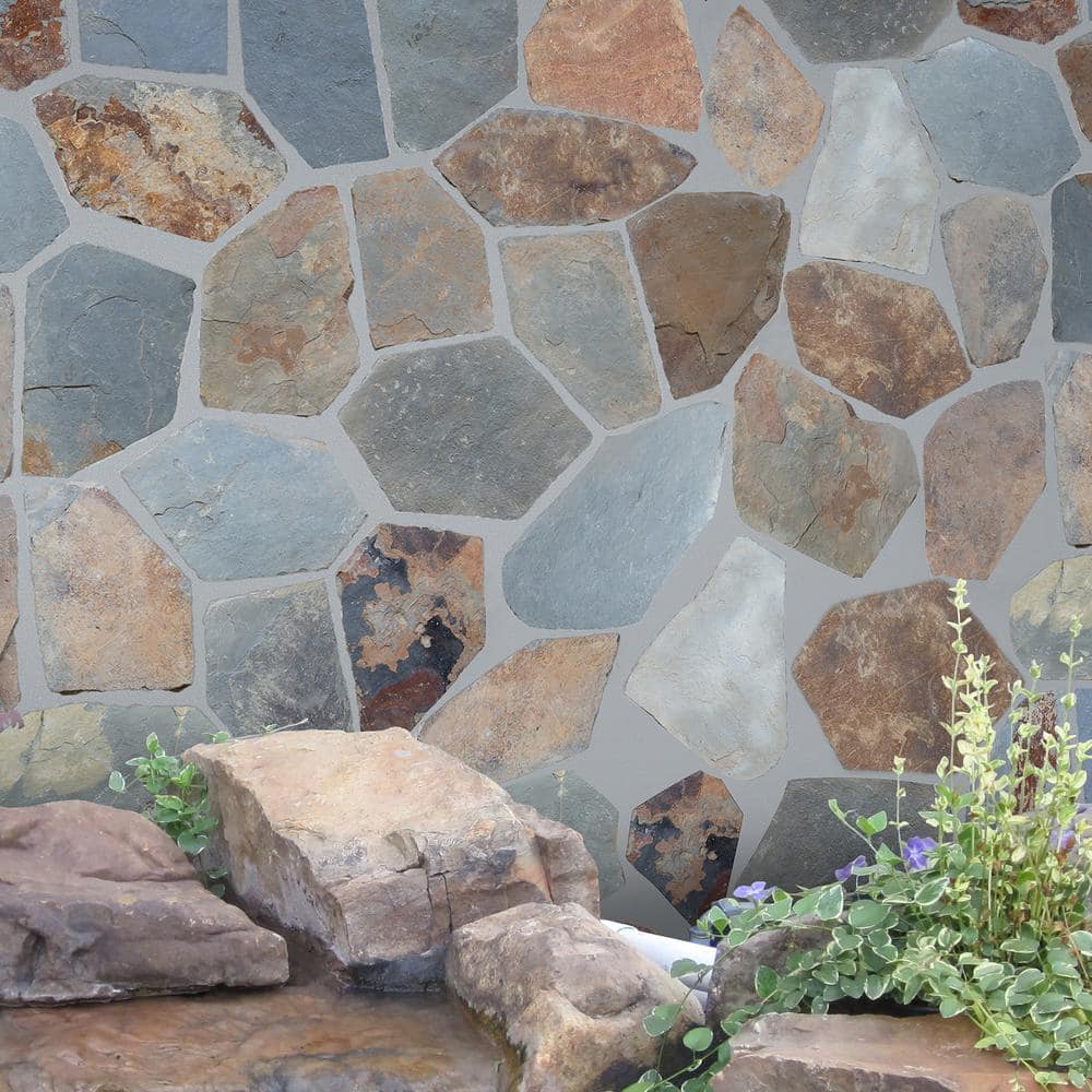 MSI Santa Barbara 18 in. x 24 in. Slate Mesh-Mounted Flagstone Paver Tile (48 Pieces/132 sq. ft./Pallet)