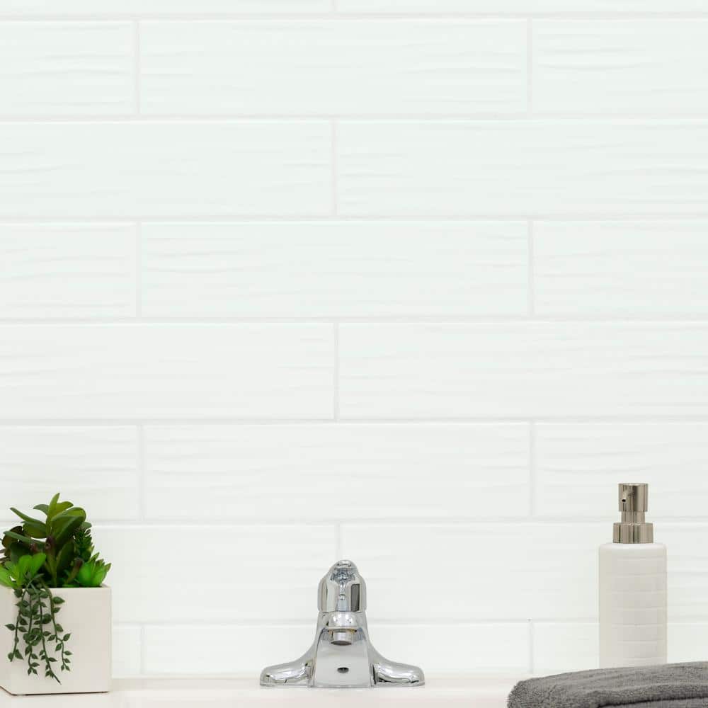 MSI Sapheda Riptide Satin 4 in. x 16 in. Matte Ceramic Stone Look Wall Tile (17.76 sq. ft./Case)