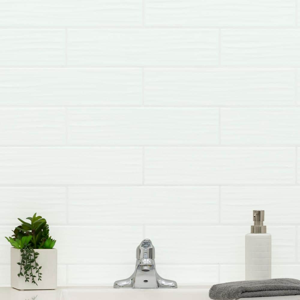 MSI Sapheda Riptide Satin 4 in. x 16 in. Matte Ceramic Stone Look Wall Tile (17.76 sq. ft./Case)
