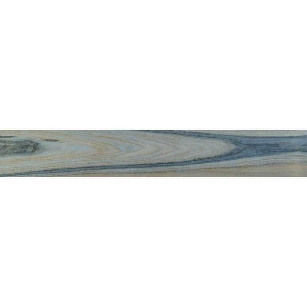 MSI Sardinia Azul 8 in. x 48 in. Polished Porcelain Wood Look Floor and Wall Tile (10.66 sq. ft./Case)