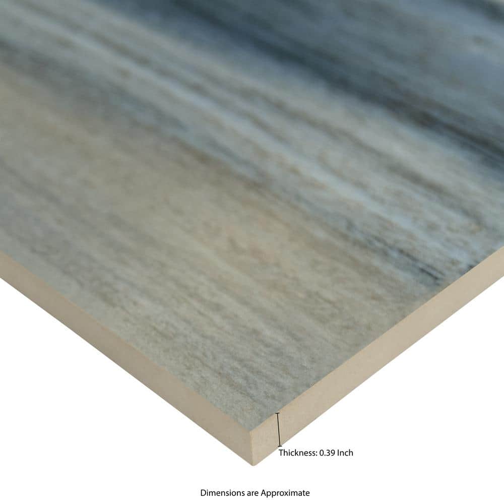 MSI Sardinia Azul 8 in. x 48 in. Polished Porcelain Wood Look Floor and Wall Tile (10.66 sq. ft./Case)