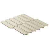 Brookline Feather Celadon Green 2x7 Glossy Ceramic Mosaic Tile