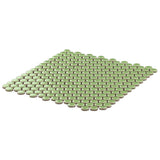Eden Electric Lime Green Penny Round Polished Porcelain Mosaic Tile