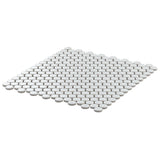 Eden White Penny Round Matte Porcelain Mosaic Tile for Bathrooms and Backsplashes