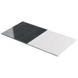 Fortunato Calacatta and Nero Marquina 12x12 Polished Porcelain Checkerboard Tile