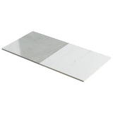 Fortunato Amani Gray and Calacatta White 12x12 Polished Porcelain Checkerboard Tile