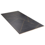 Whitney Ardesia Charcoal Black and Gold Line 24x48 Matte Porcelain Wall Tile
