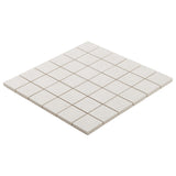 Hikari Chalk White 2x2 Matte Porcelain Mosaic Tile - Lux Tile
