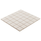 Hikari Paper Cream 2x2 Matte Mosaic Tile - Porcelain, Japandi Design