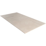 Lux Tile Lines Brass Inlay Greige 24x48 Matte Porcelain Tile