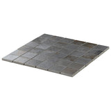 Angela Harris Flatiron Graphite Gray 2x2 Matte Porcelain Mosaic Tile