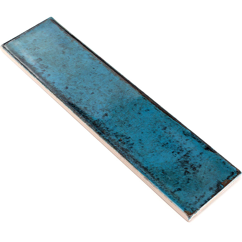 Castle Denim Blue 3x12 Polished Ceramic Subway Tile - Lux Tile