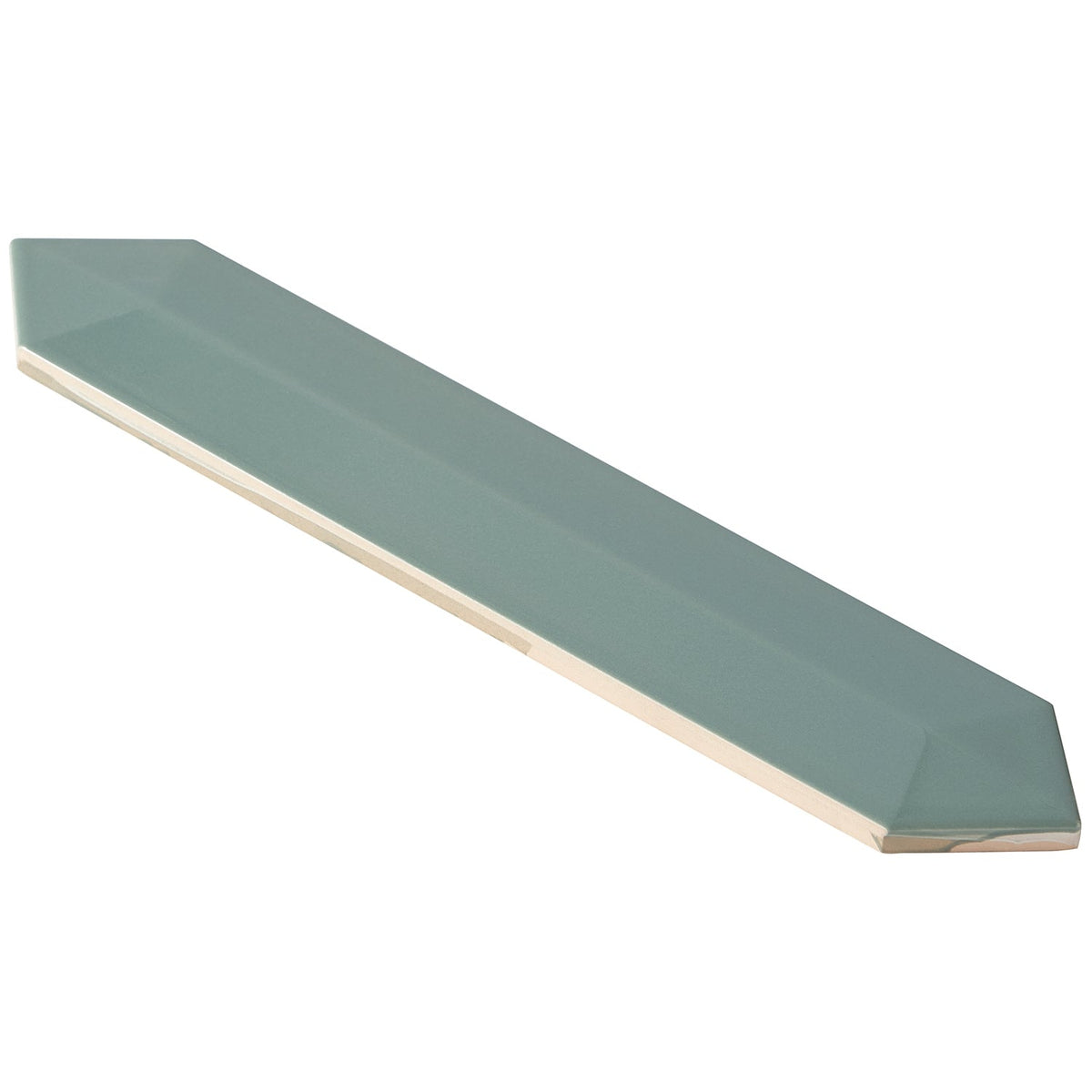 Kent Jade Green 3D Picket Polished Ceramic Wall Tile - Lux Tile